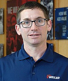 Justin Maynard, tehnični vodja prodaje pri Weiler Abrasives