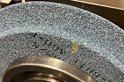 Beispiel einer Schleifscheibe mit offener Porosität